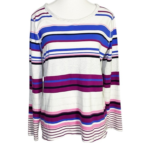 Talbots Tops - Talbots Multicolor Striped Long Sleeve Top